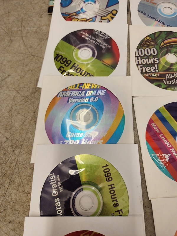 Lot Of 26 Assorted Early 2000’s CD Online Free Hours gallery