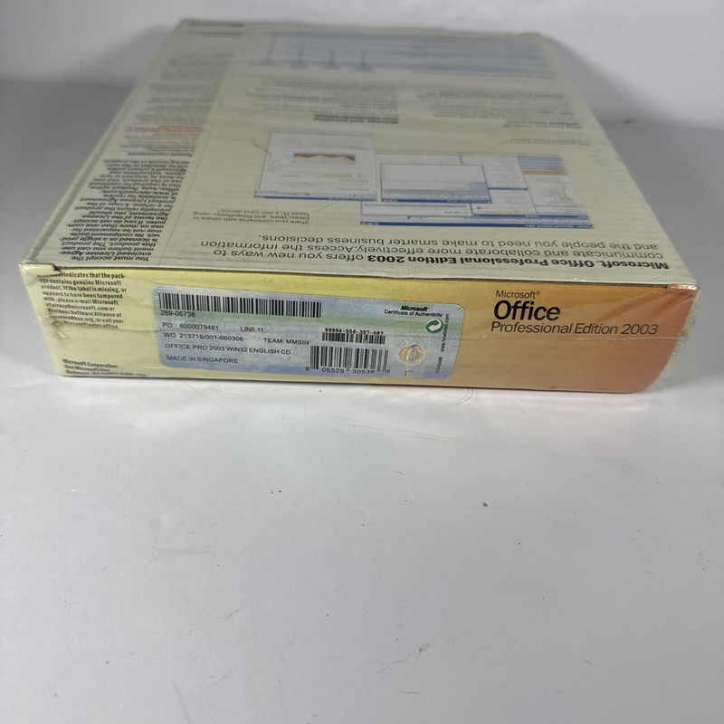 Microsoft Office Professional 2003 Sealed Retail Box Word Excel Access gallery