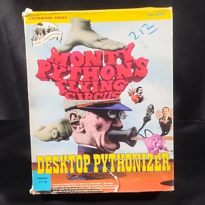 7th Level Monty Python’s Flying Circus Desktop Pythonizer 3.5″ Floppy Windows