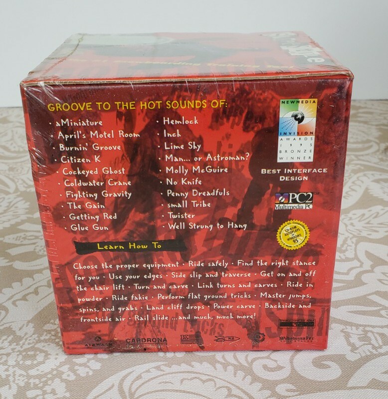 Vintage 1996 SLOPESTYLE Snowboarding Training Tool PC Computer Game Sealed 90's gallery