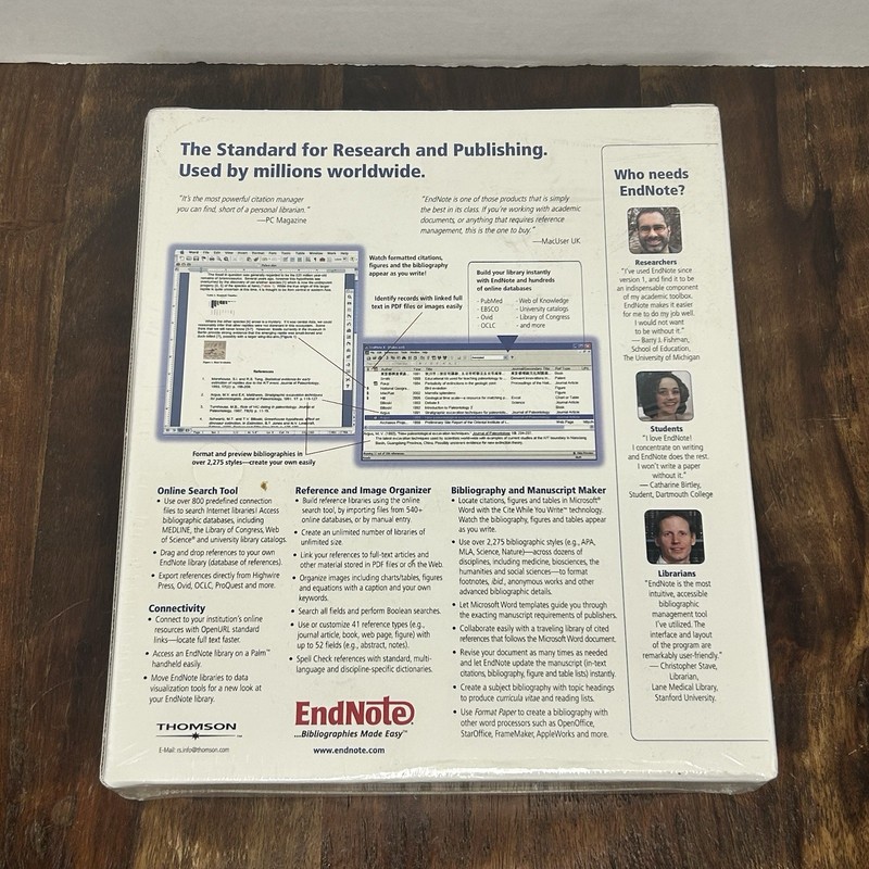 2006 EndNote Bibliographies Made Easy Search Organize Watch New Mac OS X Windows gallery