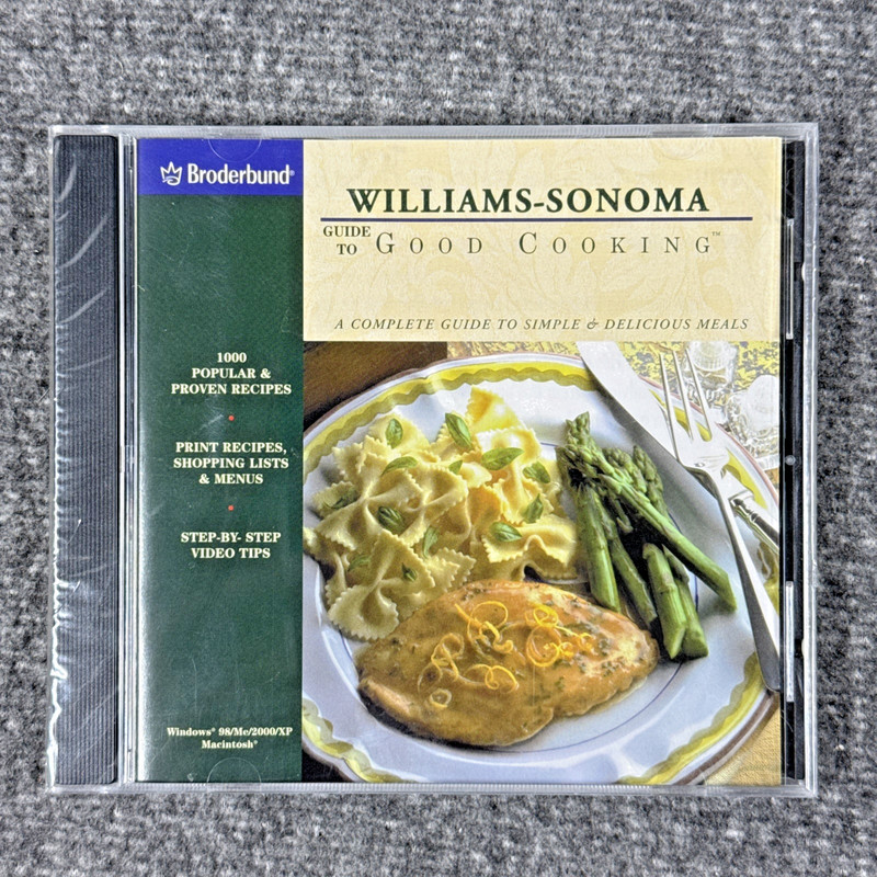 Williams Sonoma Guide To Good Cooking PC CD-ROM Windows 98, 2000, XP, Macintosh