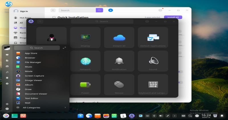 Deepin Desktop 25 Alpha Bootable USB | Live & Installer | 64-Bit UEFI/Legacy gallery