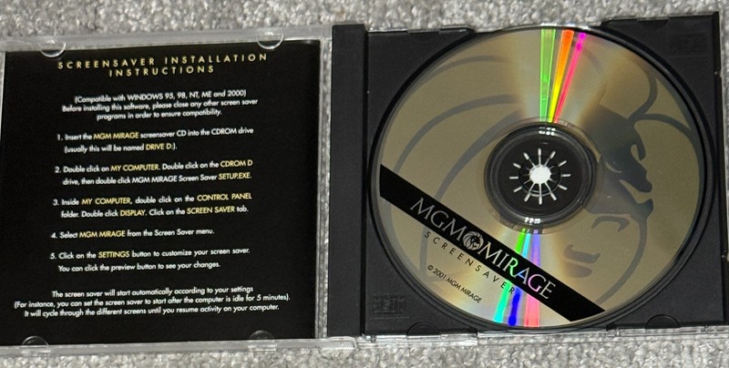 MGM Mirage Screensaver Windows PC Software (2001) Grand Bellagio Treasure Island gallery