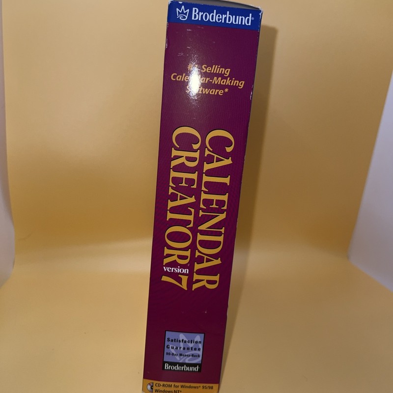 Broderbund Calendar Creator Version 7 For Windows 95/98 Windows NT gallery