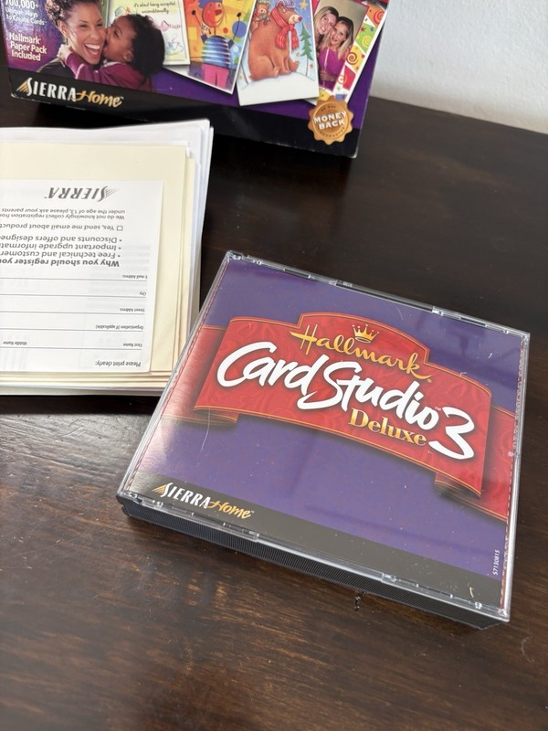 Hallmark Card Studio 3 Deluxe 2001 Vintage - Free Ship gallery