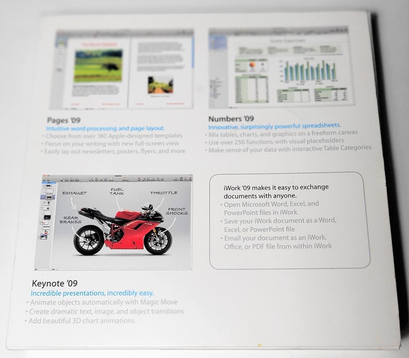 Apple iWork '09 V9.0 MB942Z/A Install DVD Full Retail Version for Mac gallery