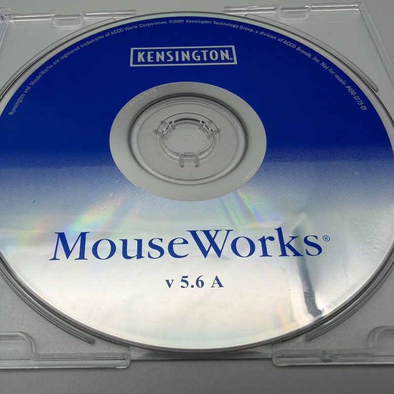 Vintage 2001 Kensington MouseWorks V5.6 A Utility CD-ROM Mouse Driver Update gallery