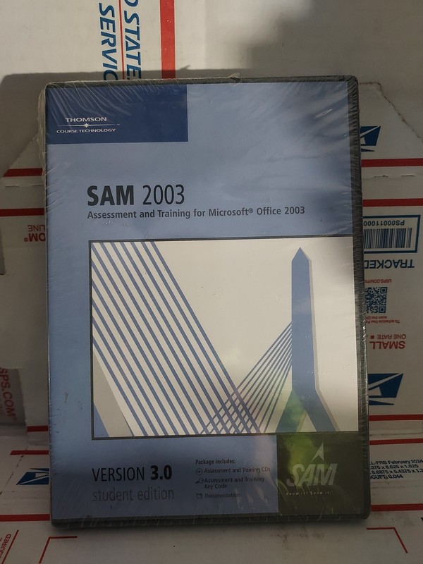 New SAM 2003 Assessment & Training Version 3.0 Student edition PC CD-ROM - #136