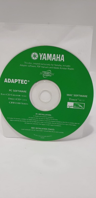 Yamaha Adaptec Mac Software PC Software Easy CD Creator
