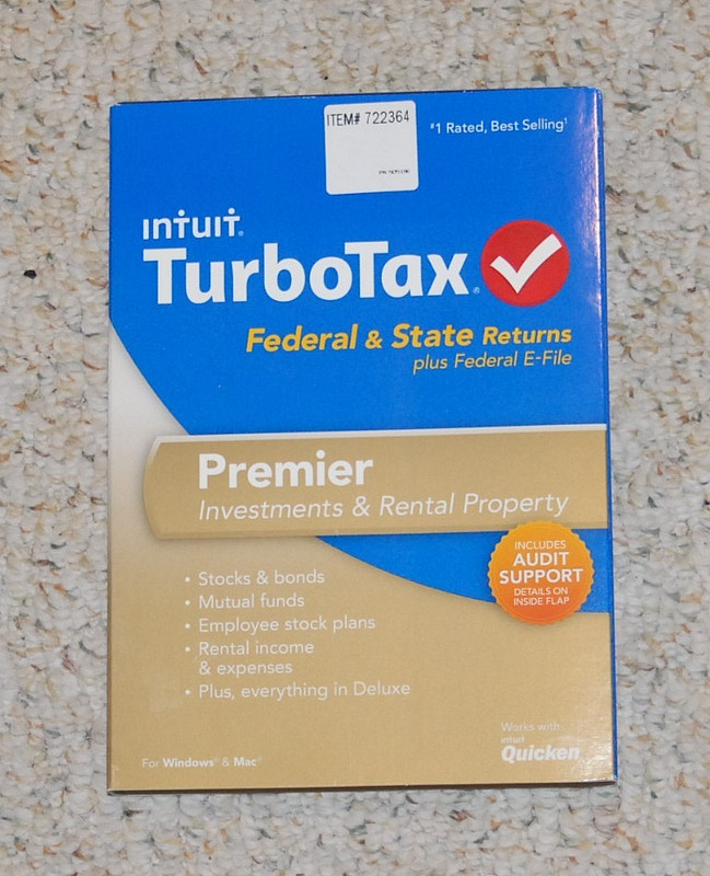 Intuit TurboTax Premier 2013, Windows and Mac