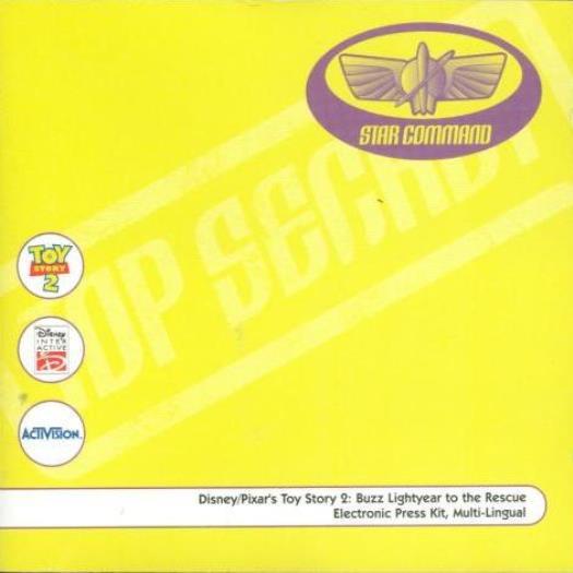 Disney Toy Story 2: Buzz Lightyear Rescue Electronic Press Kit PC MAC CD clips +