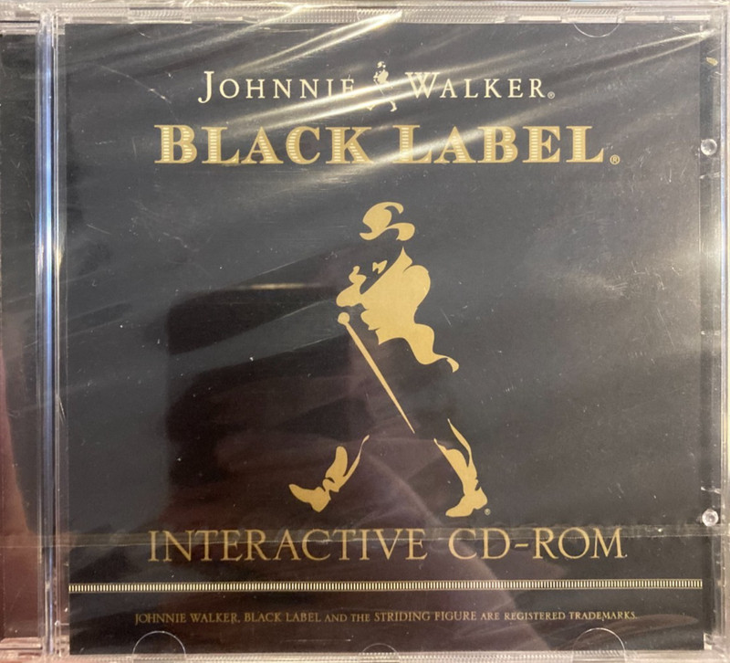Johnny Walker : Black Label NEW/sealed promotional CD-ROM (for Windows 95 / 98)