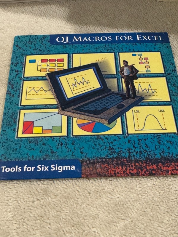 LifeStar QI Macros for Excel CD – CD ONLY VERY GOOD CONDITION!!!
