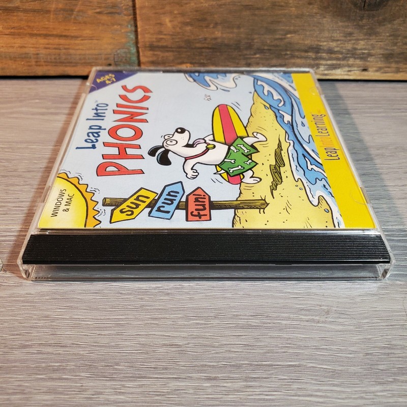 Leap Into Phonics CD-ROM 2005 Leap Into Learning Ages 4-7 Win Mac Homeschool Vtg gallery