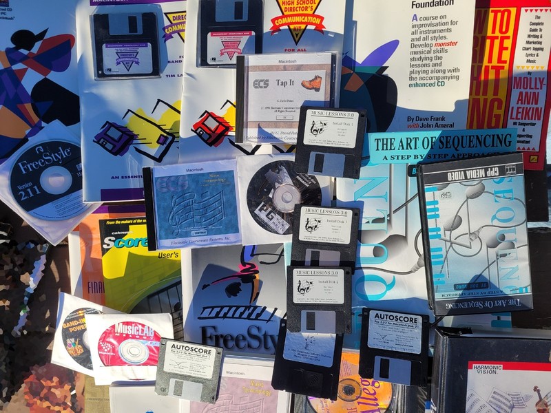 Huge Lot of 90's Macintosh MIDI Music Scoring & Transcription Software Education gallery