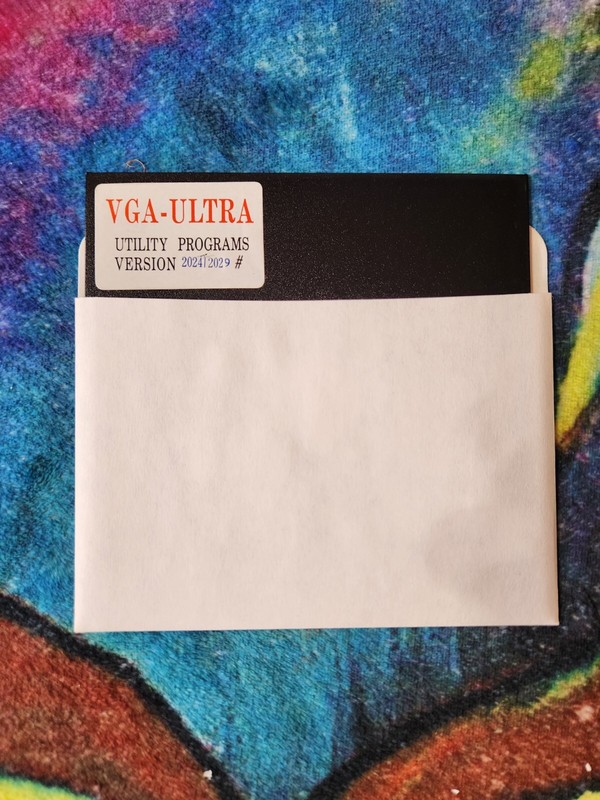 VGA-ULTRA Utility Programs Version 2024|2029 – 5.25″ Vintage Floppy Disk