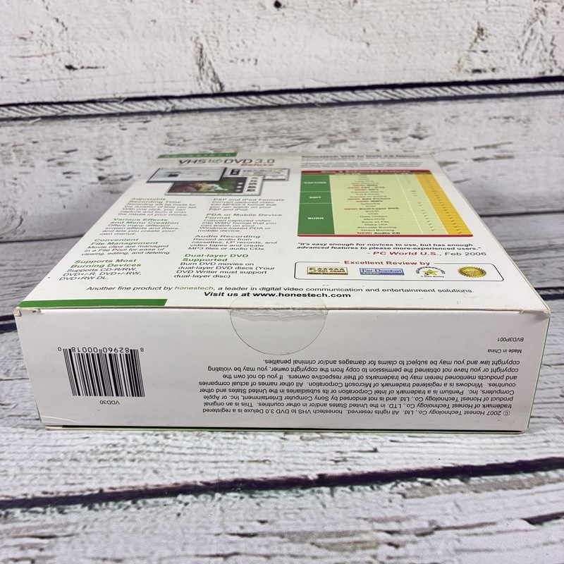 HonesTech VHS To DVD 3.0 Deluxe Video Converter VCD WMV MPEG Windows Vista or XP gallery