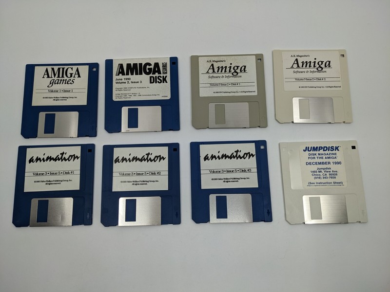 Set Six of 6 Disks, Amiga A.X. / Jump Magazine – Animation, Game & Utility Disks