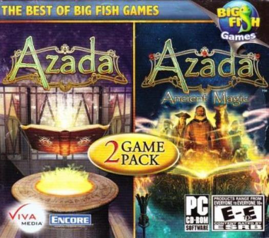 Azada & Azada: Ancient Magic PC CD research famous writers brain puzzle games!