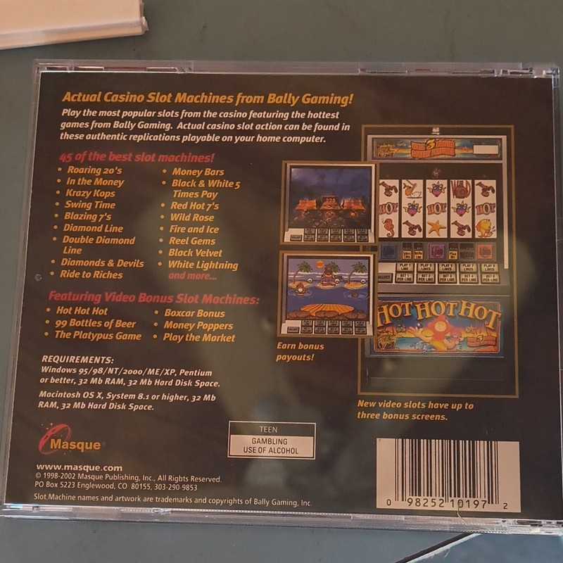 Masque Best of Slots II Casino Slot Machine Software CD for Windows gallery