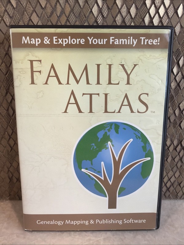 Family Atlas Genealogy Mapping Software new/sealed