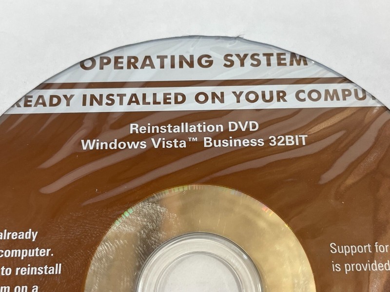 Dell Reinstallation DVD Microsoft Windows Vista Business 32BIT Software NEW gallery