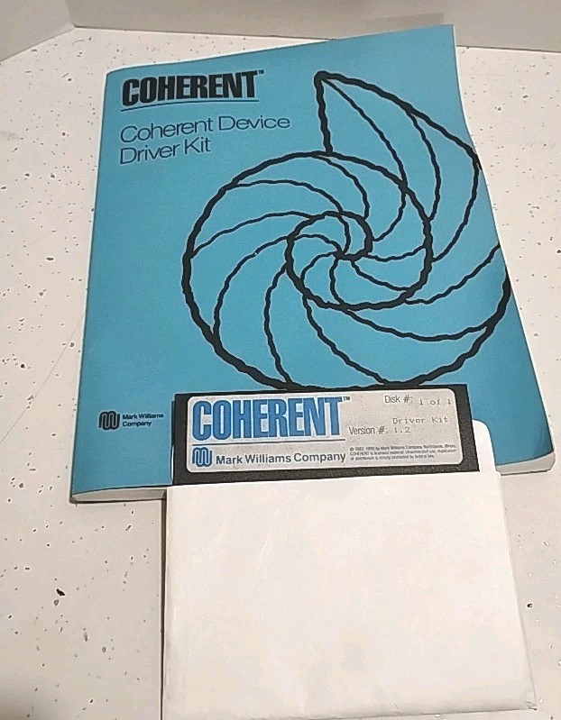 Coherent Device Driver Kit Manual And Floppy Version 1.2