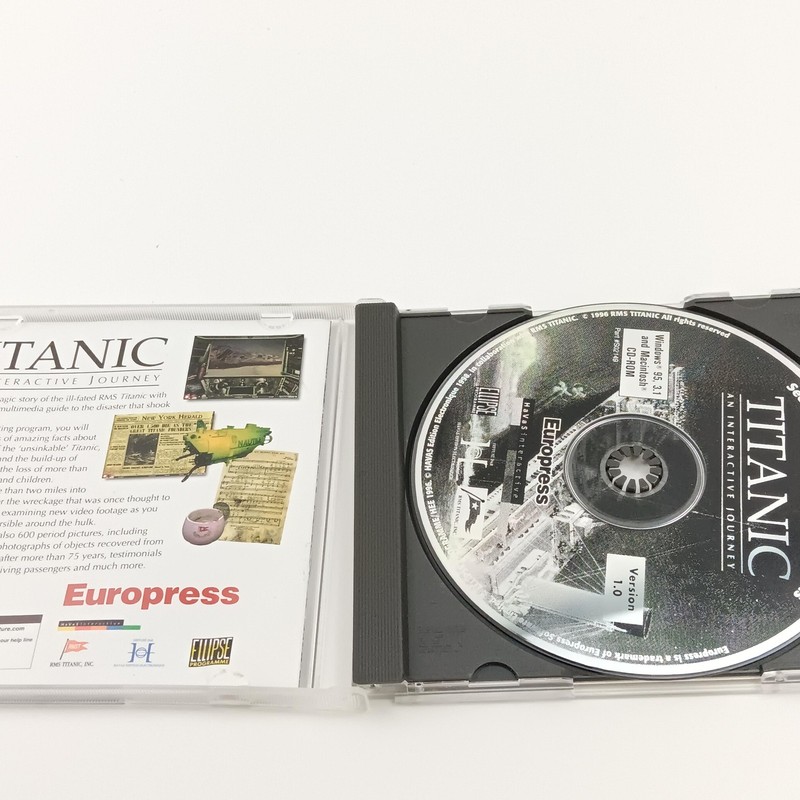 Vintage Titanic An Interactive Journey PC CD-ROM Europress Windows 95 3.1 Mac gallery