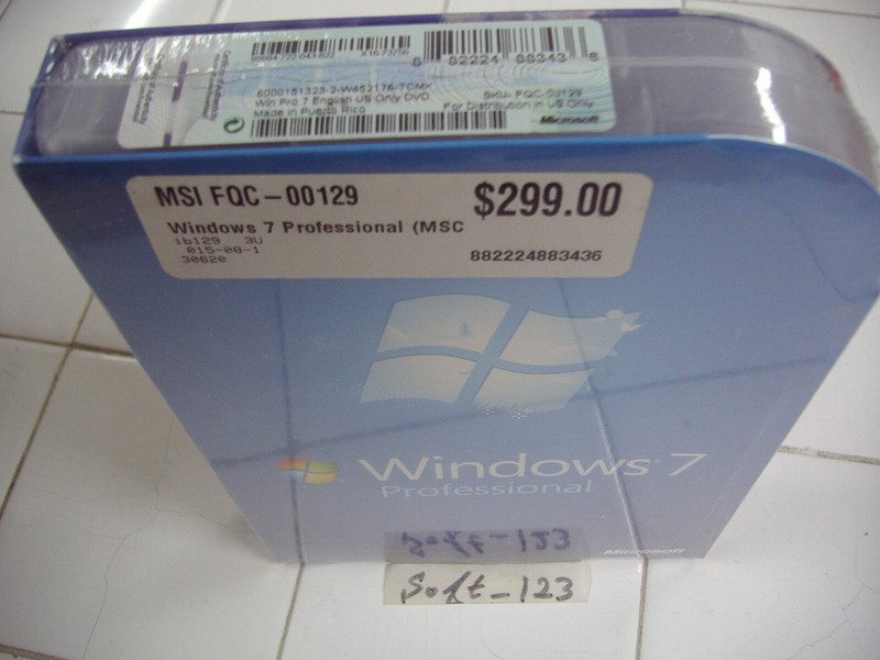 Microsoft Windows 7 Professional Full 32 & 64 Bit DVDs MS WIN PRO =SEALED BOX=
