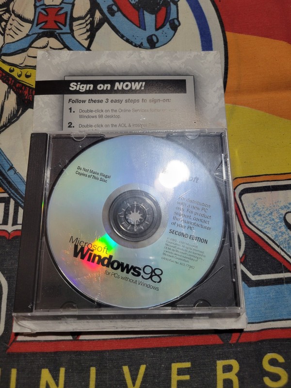 NEW SEALED Microsoft Windows 98 2nd Edition Manual & Certificate Of Authenticity