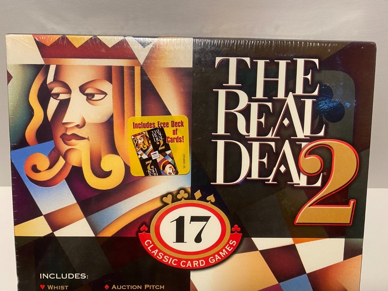 Sealed The Real Deal 2 - 17 Classic Card Games PC CD Mindscape Windows 95/98 BOX gallery