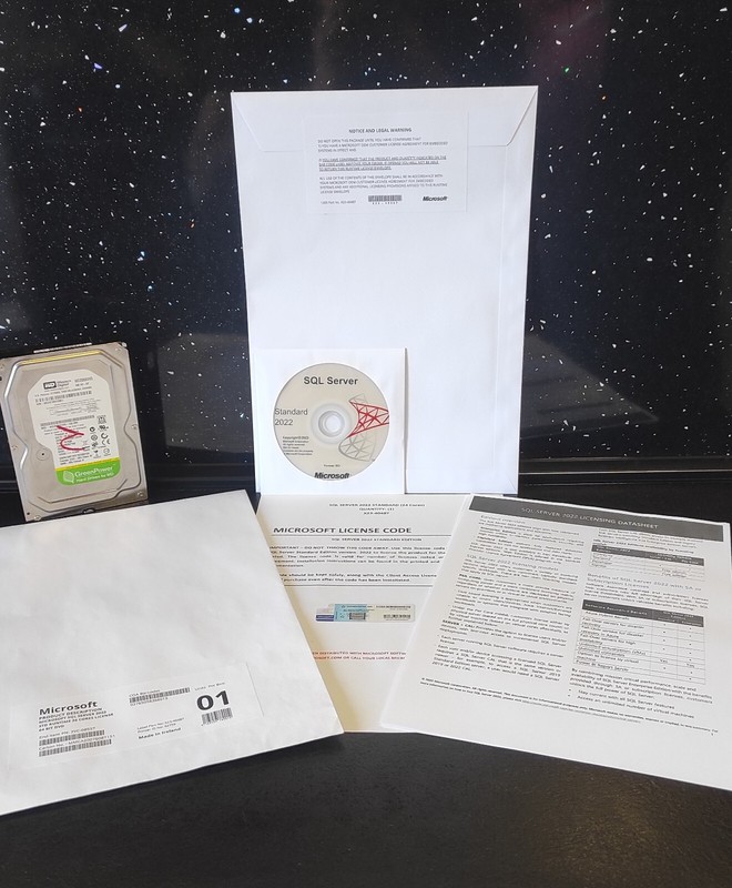New - SQL Server 2022 Standard 24 Core License & DVD Unlimited CALs gallery