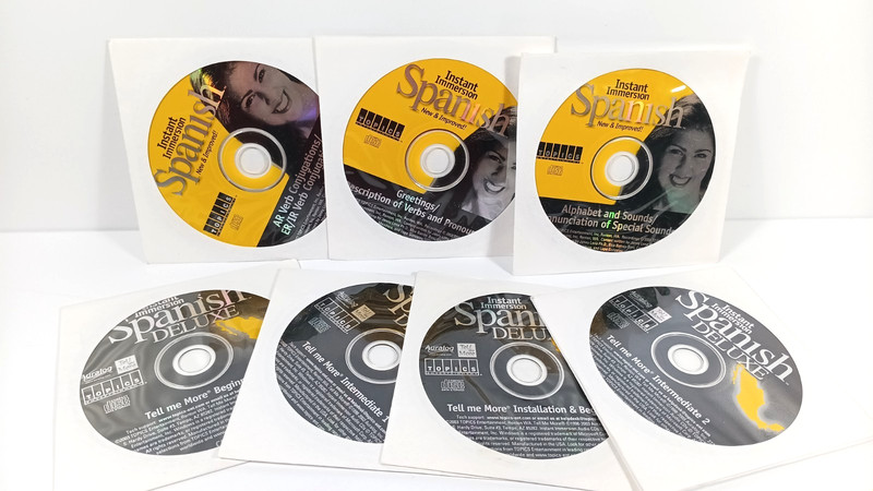 Instant Immersion Spanish Language Software PC Compact Discs Lot Beginner ’02’03