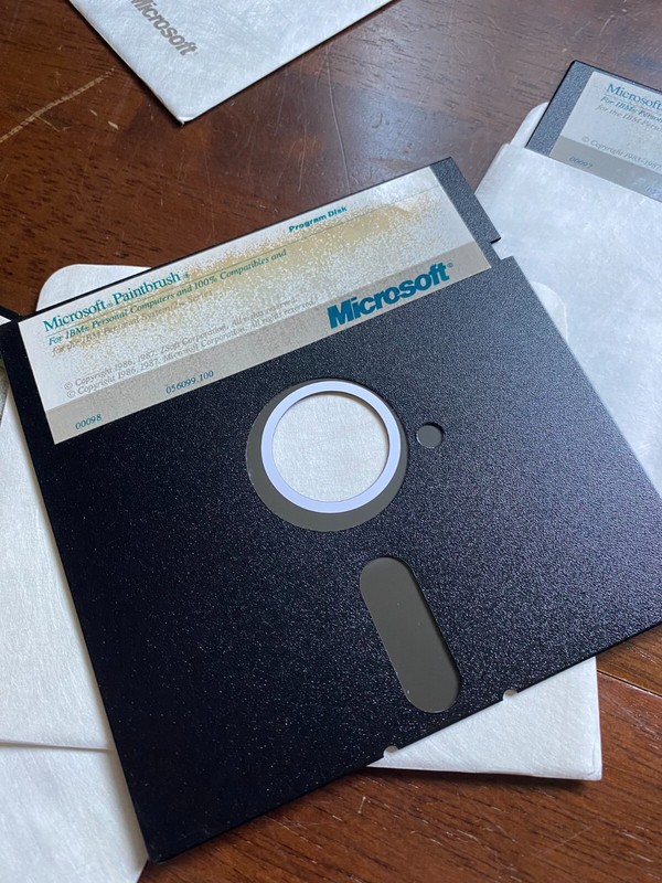 VTG 1987 Microsoft Mouse and Paintbrush - 5.25" Floppy Expert Menus gallery