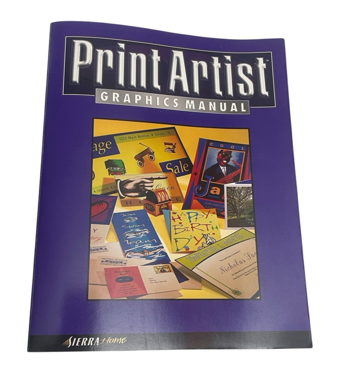 1998 Print Artist Platinum PC CD-ROM Software Sierra Home 150,000+ Graphics Comp gallery
