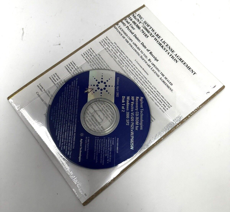*Brand New* Agilent Technologies Recovery CD-ROM - G1030-60663-01 - Disk 1 gallery