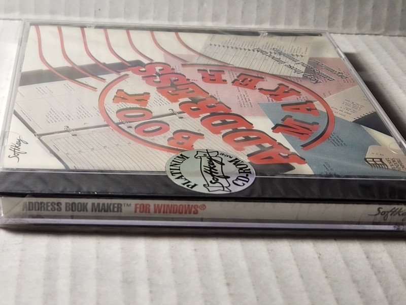 Vintage Address Book Maker For Windows ( PC CD-ROM) New Factory Sealed gallery