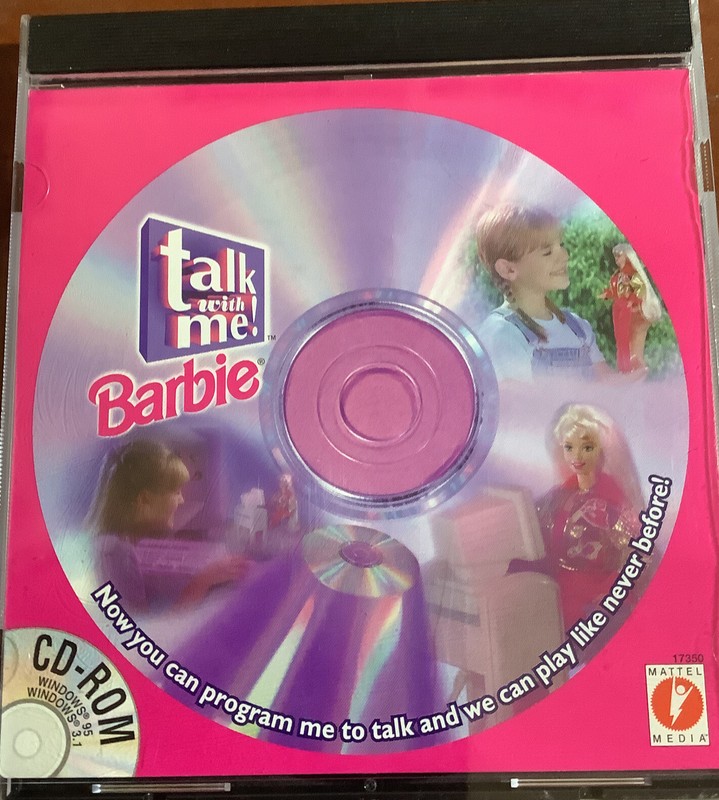 Talk With Me Barbie CD-ROM Mattel Media Computer Disc Only Windows 3.1/95 Comp