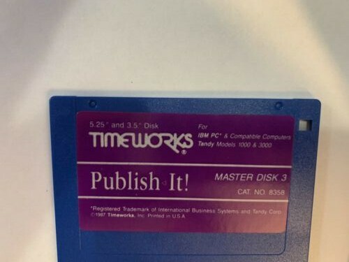 Timeworks PUBLISH IT! For Windows IBM Computer Software Vintage 1987 gallery