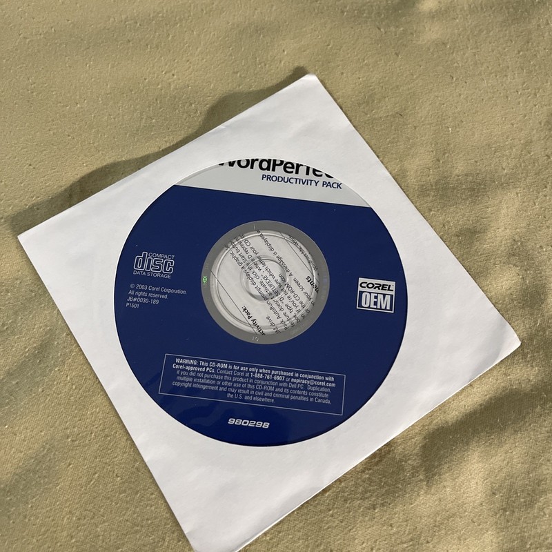 WordPerfect Productivity Pack by Corel  Brand New  Sealed Dell P/N T7166 980298
