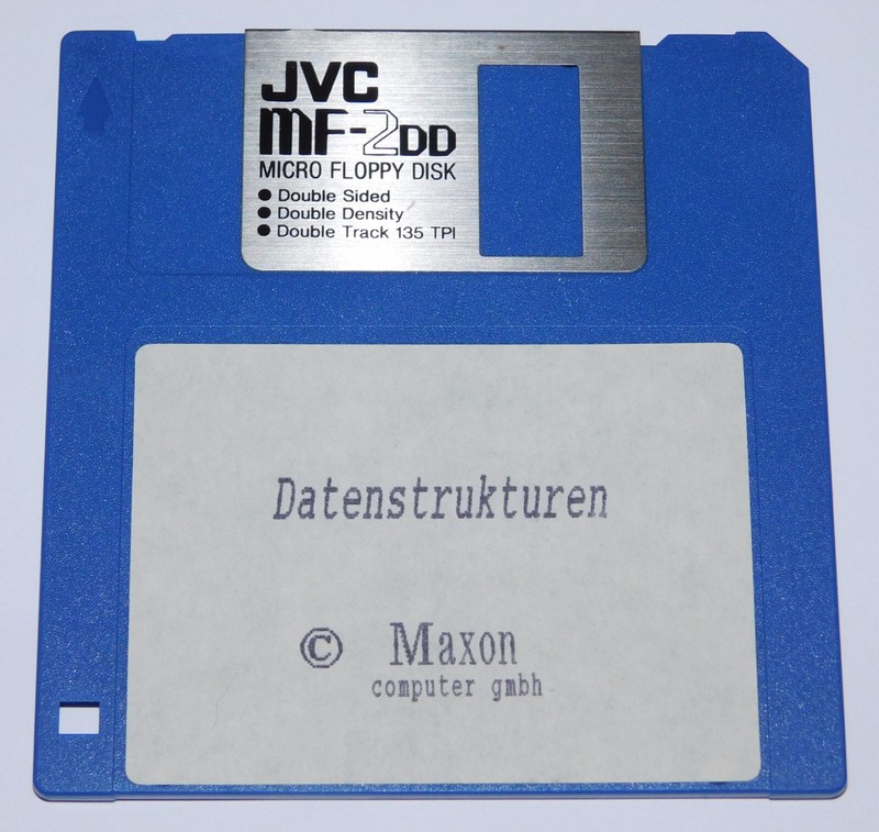 Floppy Disk for the Book Data Structures at ST by Maxon with Examples and Source Codes