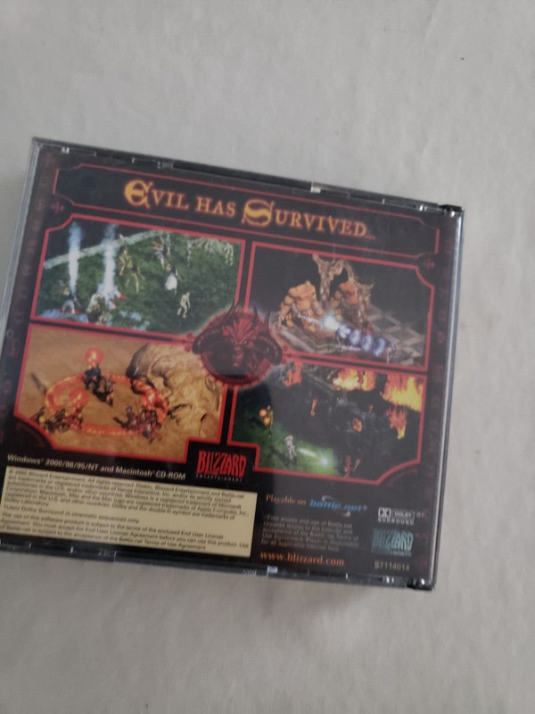 Diablo II Blizzard Windows CD-ROM 2000/98/95/NT Mac 2 disks as shown gallery