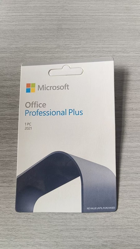 Microsoft Office Professional Plus 2021 Retail 1PC Product Card Sealed Microsoft