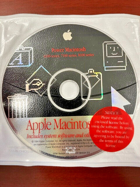 Apple Mac OS system software cd 6100 7100 8100 series