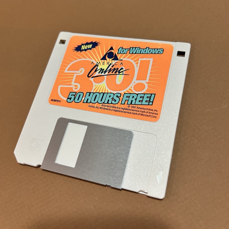 AOL 3.5” Floppy Disk America Online For Windows (2) Disks gallery