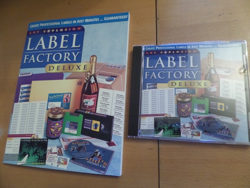 Label Factory Deluxe + Box & Manual 2 CD Set Windows 95 98 NT 2000 ME or XP gallery