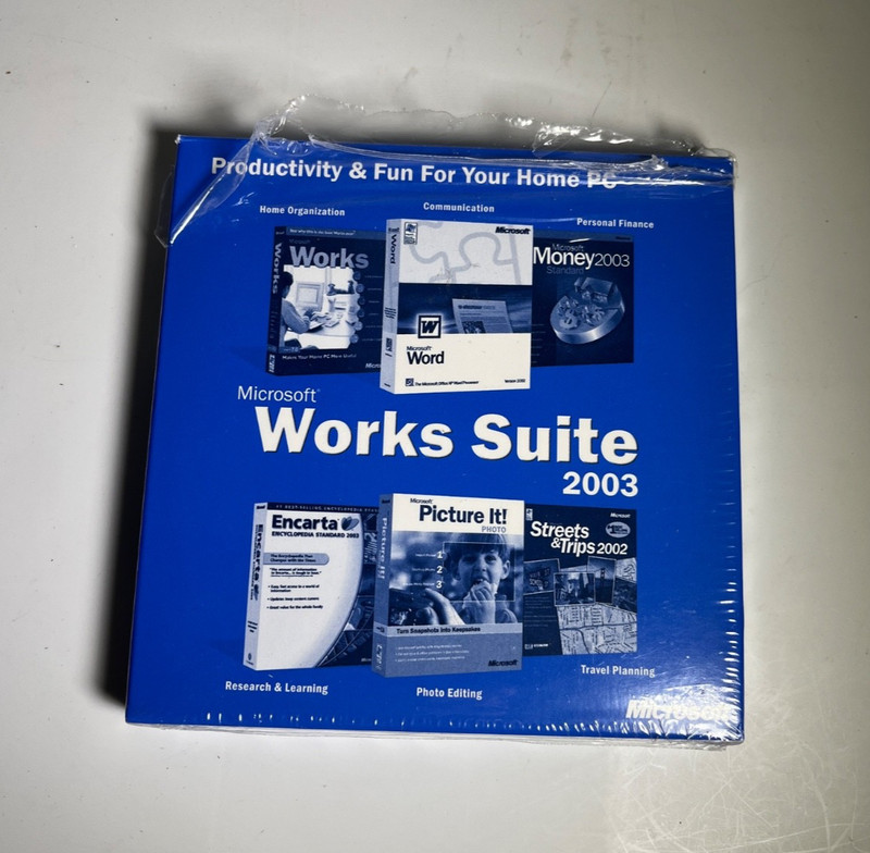 Microsoft Works Suite 2003 Software CD – Comes With Product Key