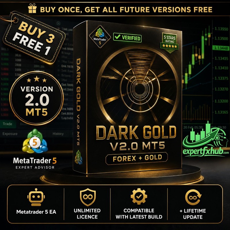 v2.0 Dark Gold EA Metatrader MT5 MQL5 Bot Trading Robot prop firm Expert Advisor
