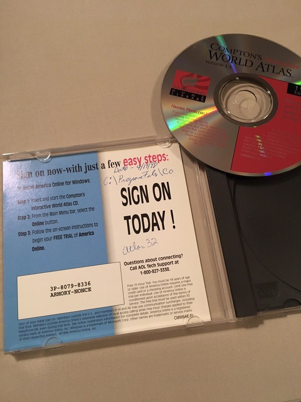 Compton's Interactive World Atlas CD - Version 1.1 - 1997 Edition - see photos gallery